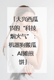 大兴西瓜节的“科技烟火气”：机器狗搬瓜、AI摊煎饼