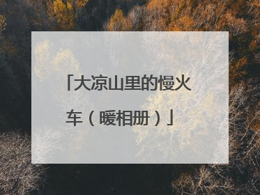 大凉山里的慢火车（暖相册）