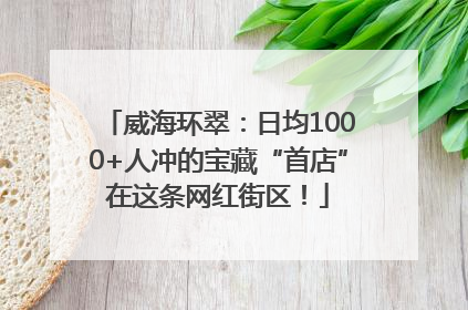 威海环翠：日均1000+人冲的宝藏“首店”在这条网红街区！