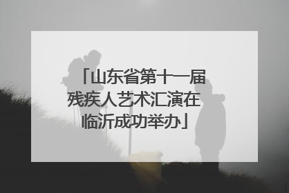 山东省第十一届残疾人艺术汇演在临沂成功举办