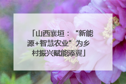 山西襄垣：“新能源+智慧农业”为乡村振兴赋能添翼
