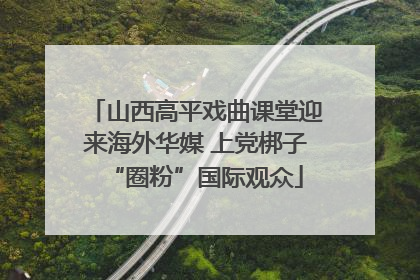 山西高平戏曲课堂迎来海外华媒 上党梆子“圈粉”国际观众