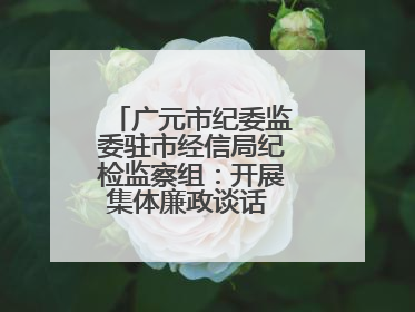 广元市纪委监委驻市经信局纪检监察组：开展集体廉政谈话 敲响廉政警钟