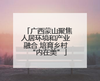 广西蒙山聚焦人居环境和产业融合 培育乡村“内在美”