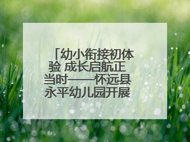 幼小衔接初体验 成长启航正当时——怀远县永平幼儿园开展参观小学活动