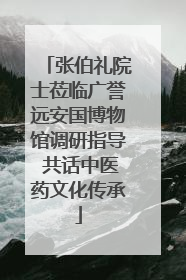 张伯礼院士莅临广誉远安国博物馆调研指导 共话中医药文化传承