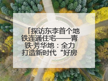 探访东李首个地铁连通住宅——青铁·芳华地：全力打造新时代“好房子”人居标杆