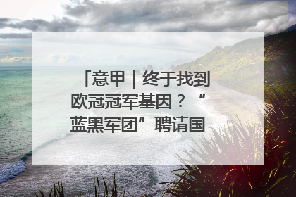 意甲｜终于找到欧冠冠军基因？“蓝黑军团”聘请国米名宿齐沃执教