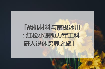 战机材料与南极冰川：红松小课助力军工科研人退休跨界之旅