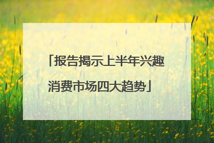 报告揭示上半年兴趣消费市场四大趋势