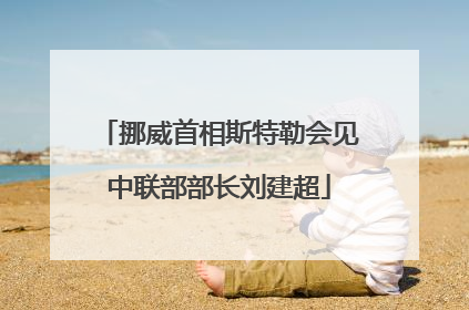 挪威首相斯特勒会见中联部部长刘建超