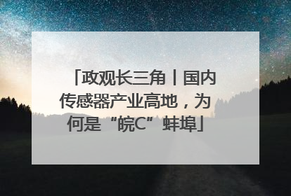政观长三角丨国内传感器产业高地，为何是“皖C”蚌埠