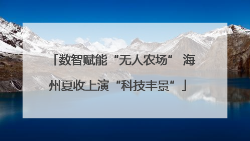 数智赋能“无人农场” 海州夏收上演“科技丰景”