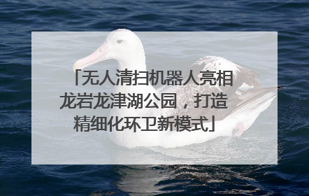 无人清扫机器人亮相龙岩龙津湖公园，打造精细化环卫新模式