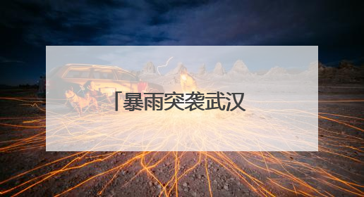 暴雨突袭武汉 武汉公交启动恶劣天气应急预案