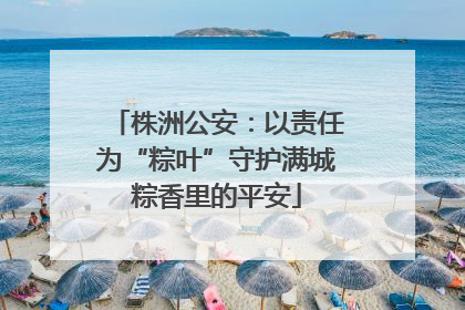 株洲公安：以责任为“粽叶”守护满城粽香里的平安