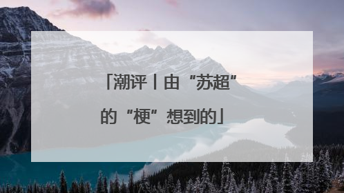 潮评丨由“苏超”的“梗”想到的