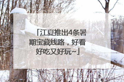 江夏推出4条暑期宝藏线路,好看好吃又好玩~