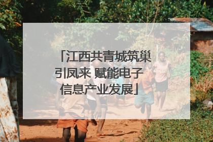 江西共青城筑巢引凤来 赋能电子信息产业发展