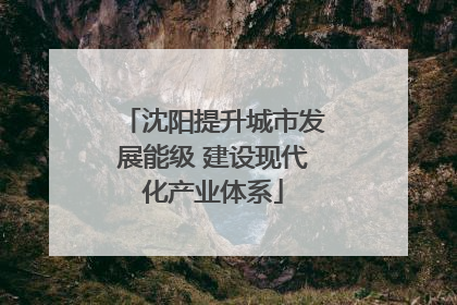 沈阳提升城市发展能级 建设现代化产业体系