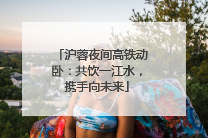 沪蓉夜间高铁动卧：共饮一江水，携手向未来