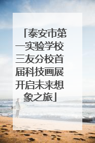 泰安市第一实验学校三友分校首届科技画展开启未来想象之旅