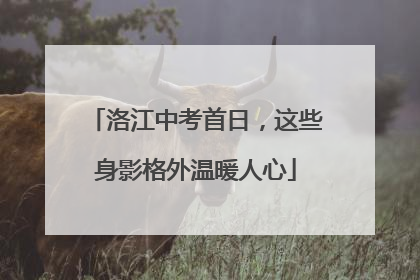 洛江中考首日，这些身影格外温暖人心