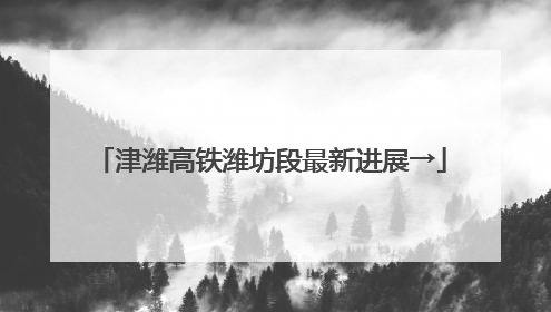 津潍高铁潍坊段最新进展→