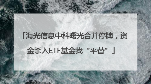 海光信息中科曙光合并停牌，资金杀入ETF基金找“平替”
