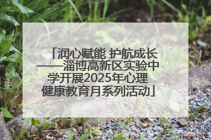 润心赋能 护航成长——淄博高新区实验中学开展2025年心理健康教育月系列活动
