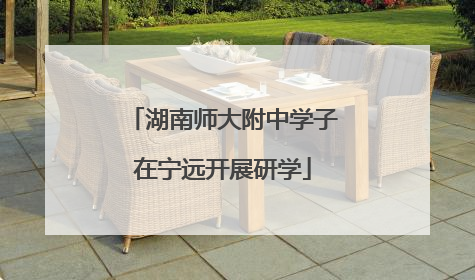 湖南师大附中学子在宁远开展研学