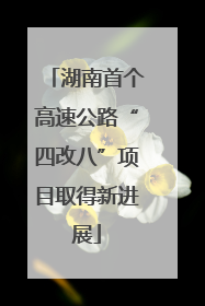 湖南首个高速公路“四改八”项目取得新进展