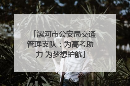 漯河市公安局交通管理支队：为高考助力 为梦想护航