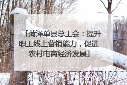菏泽单县总工会：提升职工线上营销能力，促进农村电商经济发展