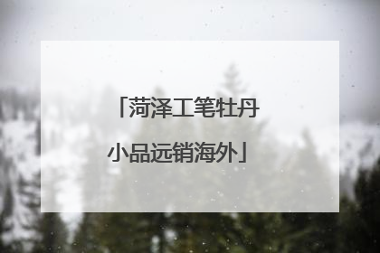 菏泽工笔牡丹小品远销海外