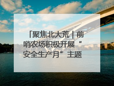 聚焦北大荒｜前哨农场积极开展“安全生产月”主题宣传活动