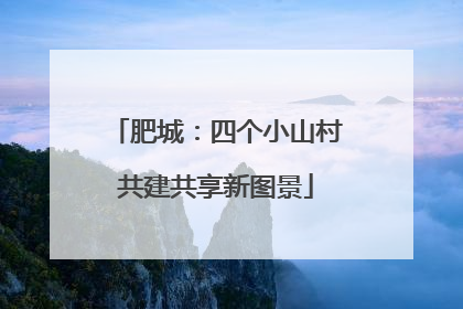 肥城：四个小山村共建共享新图景