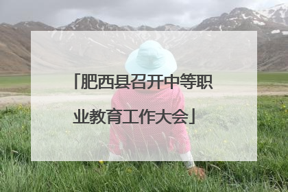 肥西县召开中等职业教育工作大会