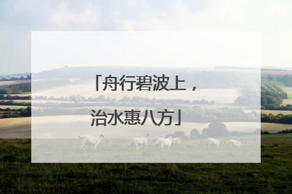 舟行碧波上，治水惠八方
