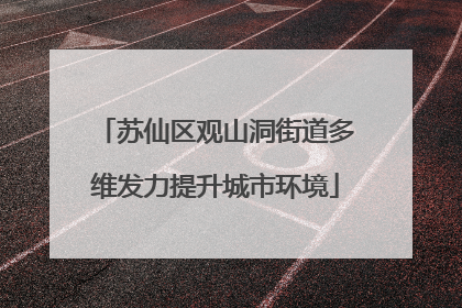 苏仙区观山洞街道多维发力提升城市环境