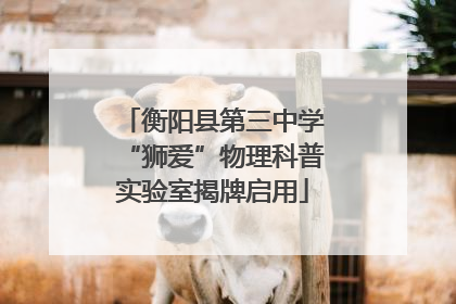 衡阳县第三中学“狮爱”物理科普实验室揭牌启用