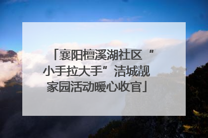 襄阳檀溪湖社区“小手拉大手”洁城靓家园活动暖心收官