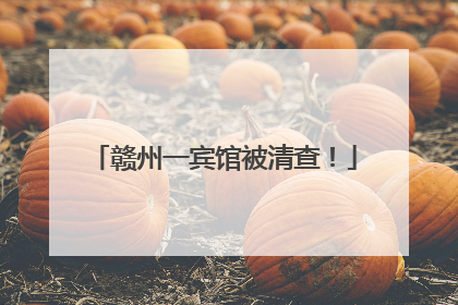 赣州一宾馆被清查！