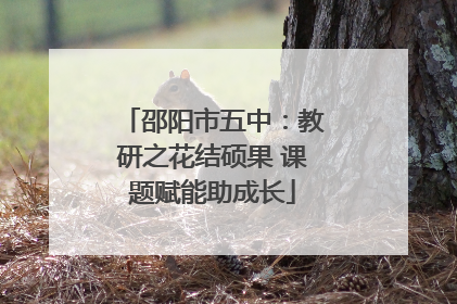 邵阳市五中：教研之花结硕果 课题赋能助成长