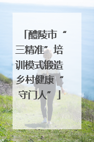 醴陵市“三精准”培训模式锻造乡村健康“守门人”