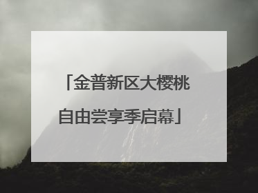 金普新区大樱桃自由尝享季启幕