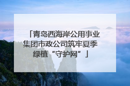 青岛西海岸公用事业集团市政公司筑牢夏季绿植“守护网”
