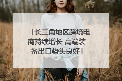 长三角地区跨境电商持续增长 高端装备出口势头良好