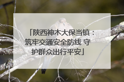 陕西神木大保当镇：筑牢交通安全防线 守护群众出行平安