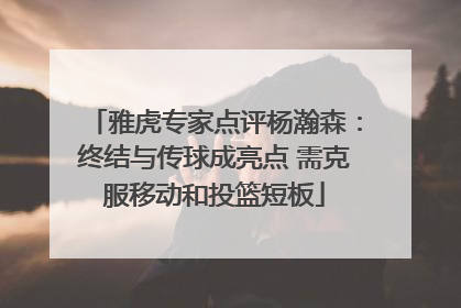 雅虎专家点评杨瀚森：终结与传球成亮点 需克服移动和投篮短板